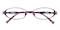 Martha Purple Oval Metal Eyeglasses