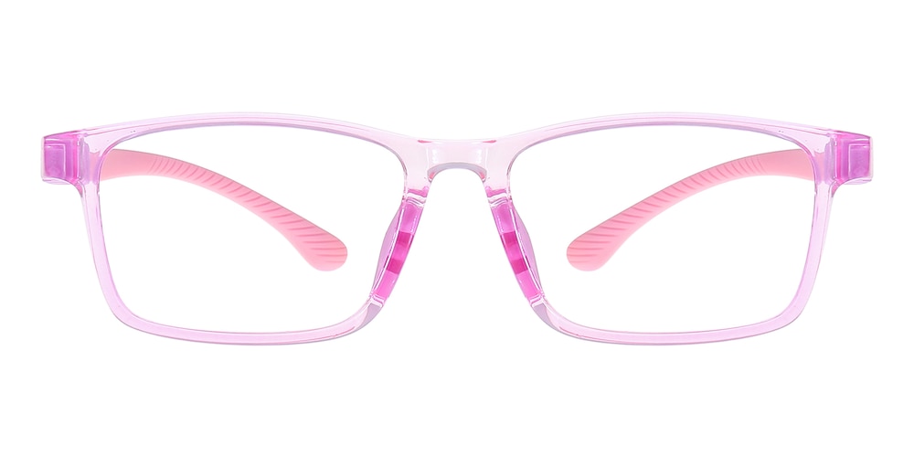 Niki Pink Rectangle TR90 Eyeglasses