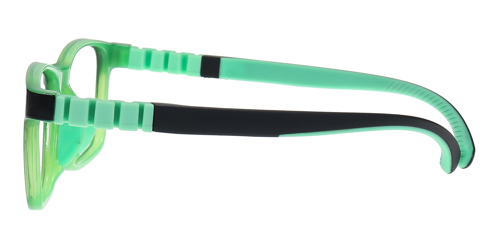 Niki Rectangle Black/Green Photochromic Glasses | GlassesShop