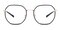 Andrea Black Polygon TR90 Eyeglasses