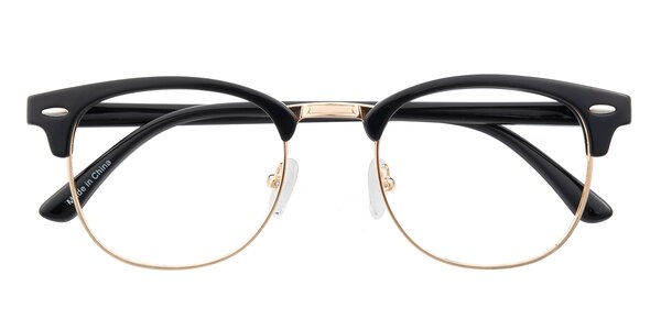 Pasadena Black/Golden Oval TR90 Eyeglasses