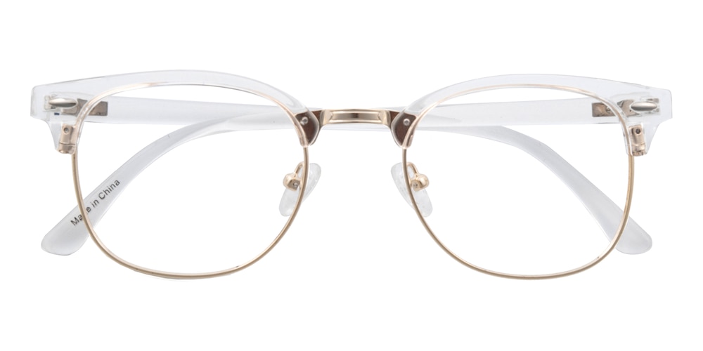 Pasadena Crystal/Golden Oval TR90 Eyeglasses
