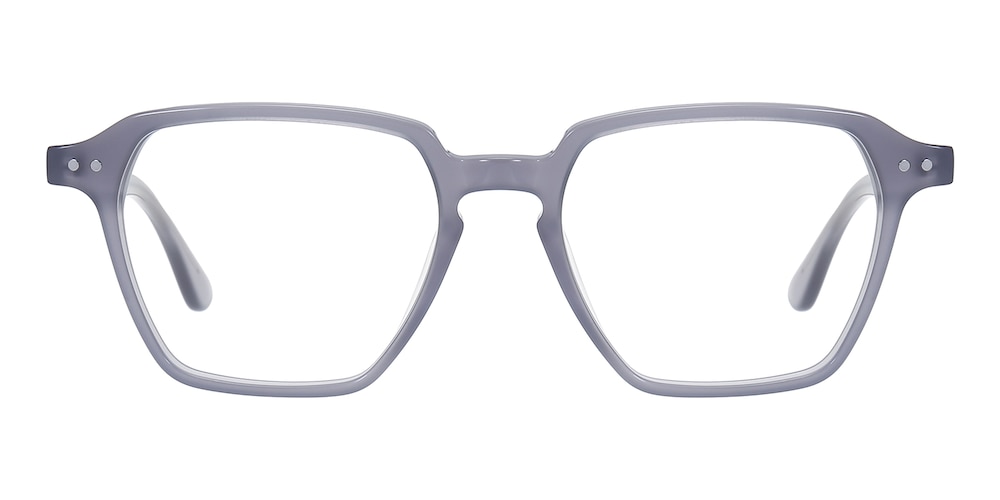 Covina Gray Polygon Acetate Eyeglasses