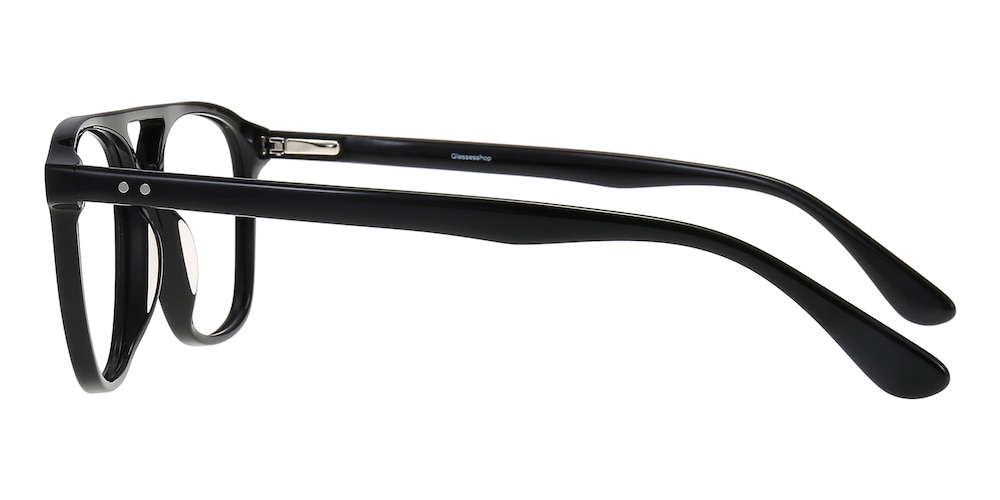 Glendale Black Aviator Acetate Eyeglasses