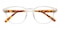Colusa Crystal/Tortoise Square TR90 Eyeglasses