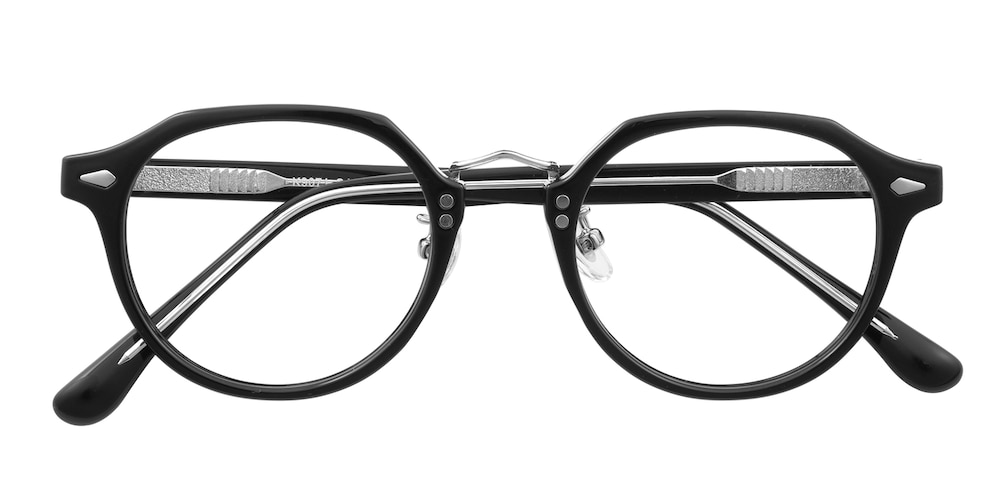 Calaveras Black Polygon TR90 Eyeglasses