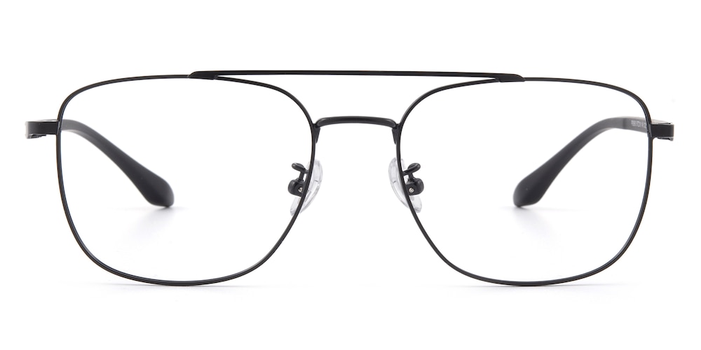 John Black Aviator Metal Eyeglasses