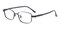 Paul Black Rectangle Metal Eyeglasses