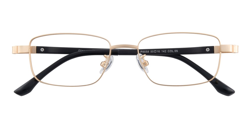 Paul Golden/Black Rectangle Metal Eyeglasses