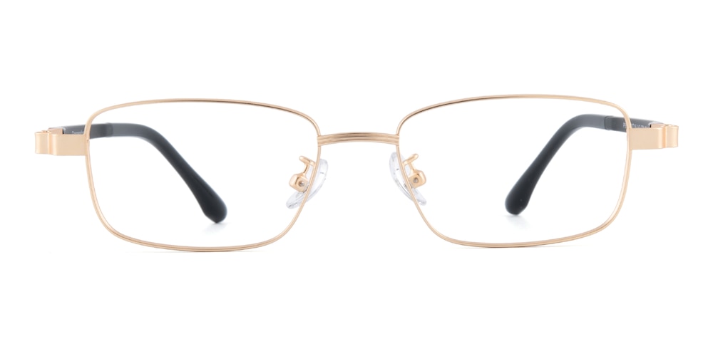 Paul Golden/Black Rectangle Metal Eyeglasses