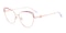 Jocelyn Golden/Rose Cat Eye Metal Eyeglasses