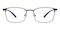 Cedric Blue Rectangle Metal Eyeglasses