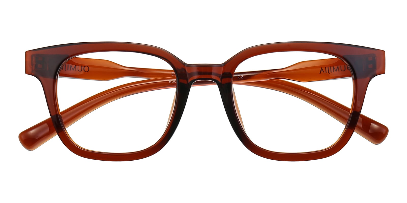 Square Eyeglasses, Full Frame Brown TR90 - FP2530