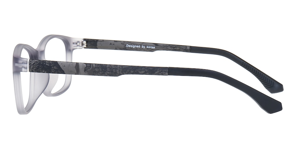 Augus Gray/Black Rectangle TR90 Eyeglasses