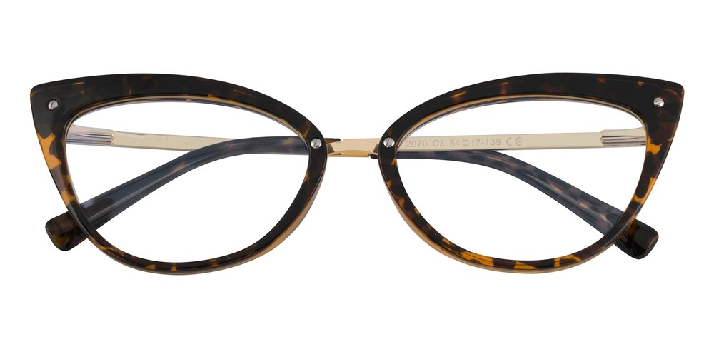 Kama Tortoise/Golden Cat Eye TR90 Eyeglasses