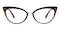 Kama Tortoise/Golden Cat Eye TR90 Eyeglasses
