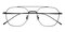 Warrenville Black Aviator Titanium Eyeglasses