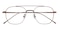 Warrenville Brown Aviator Titanium Eyeglasses