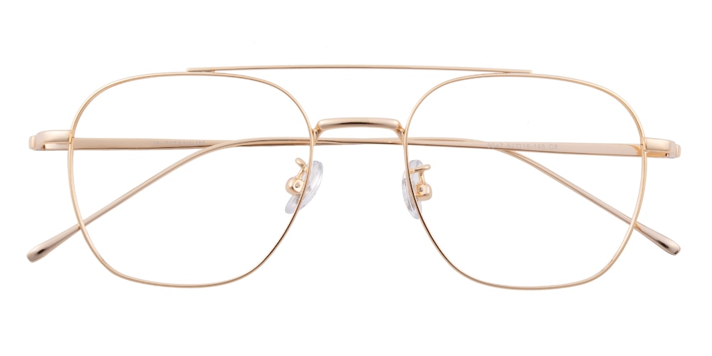 Warrenville Golden Aviator Titanium Eyeglasses
