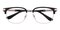 Richard Black/Golden Oval Titanium Eyeglasses