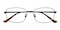 Beloit Black Rectangle Titanium Eyeglasses