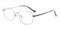 Beloit Silver Rectangle Titanium Eyeglasses