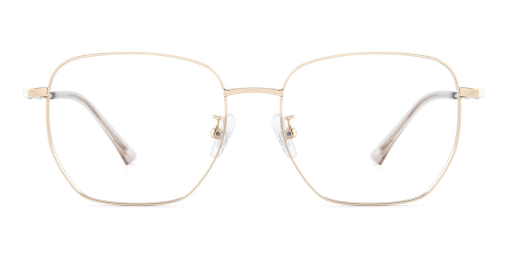 Kenosha Golden Polygon Titanium Eyeglasses