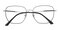 Kenosha Black/Silver Polygon Titanium Eyeglasses
