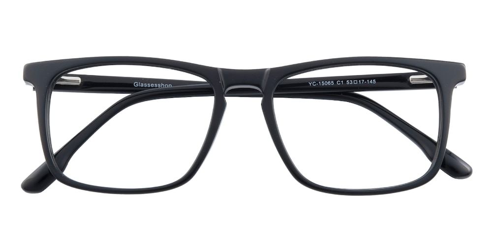 Bellevue Black Rectangle Acetate Eyeglasses