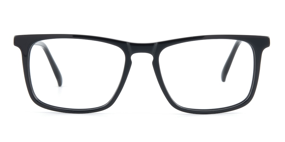 Bellevue Black Rectangle Acetate Eyeglasses