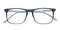 Bellevue Blue/Crystal Rectangle Acetate Eyeglasses