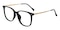 Gulfport Black/Golden Square TR90 Eyeglasses