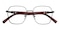 Henry Black/Brown Polygon Metal Eyeglasses
