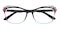 Doris Black/Floral Cat Eye TR90 Eyeglasses