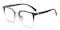 Woolley Black/Crytsal/Silver Aviator TR90 Eyeglasses