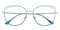 Yvette Canal Blue/Silver Cat Eye TR90 Eyeglasses