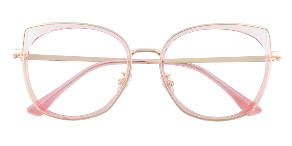 Yvette Pink Cat Eye TR90 Eyeglasses