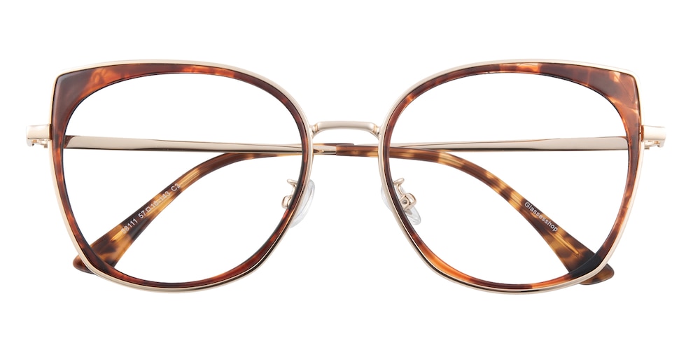 Yvette Tortoise/Golden Cat Eye TR90 Eyeglasses