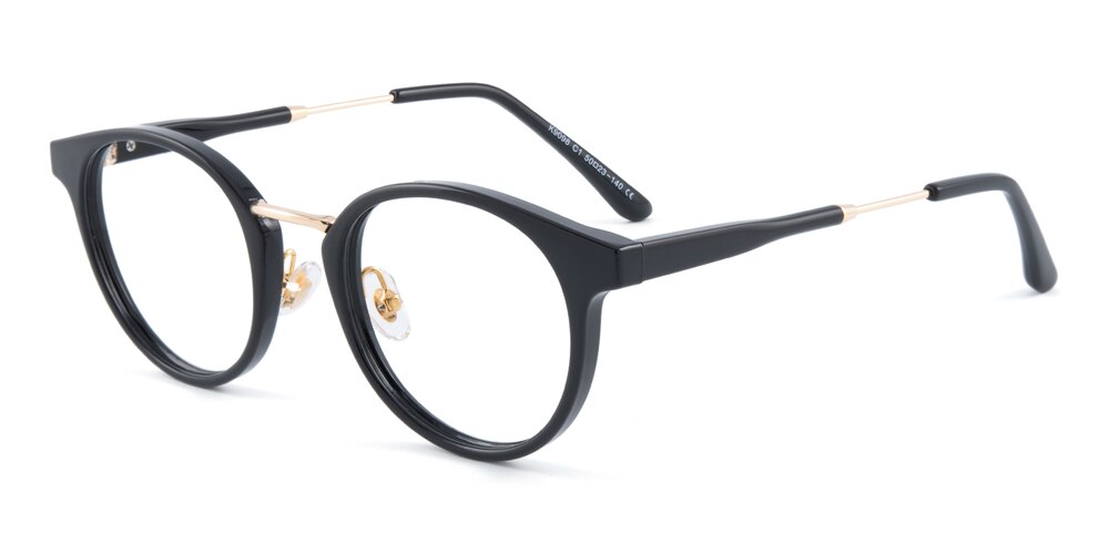 Winston Black Round TR90 Eyeglasses