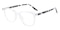 Whit Crystal/Crystal Tortoise Rectangle TR90 Eyeglasses