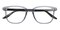 Whit Gray Rectangle TR90 Eyeglasses