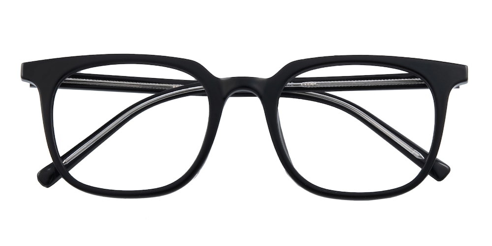 Waukegan Black Square Acetate Eyeglasses