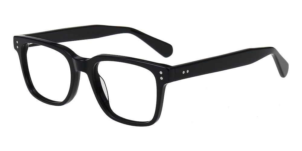 Altoona Black Rectangle Acetate Eyeglasses