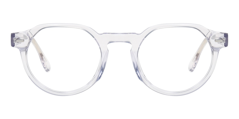Ames Crystal Round Acetate Eyeglasses