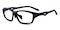 Aspen Black Rectangle TR90 Eyeglasses