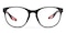 Berkeley Black/Red Round TR90 Eyeglasses
