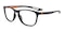 Booth Black/Orange Rectangle TR90 Eyeglasses