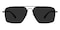 Will Black Aviator Metal Sunglasses