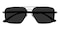 Will Black/Silver Aviator Metal Sunglasses