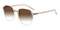 Broderick Brown/Crystal Polygon TR90 Sunglasses